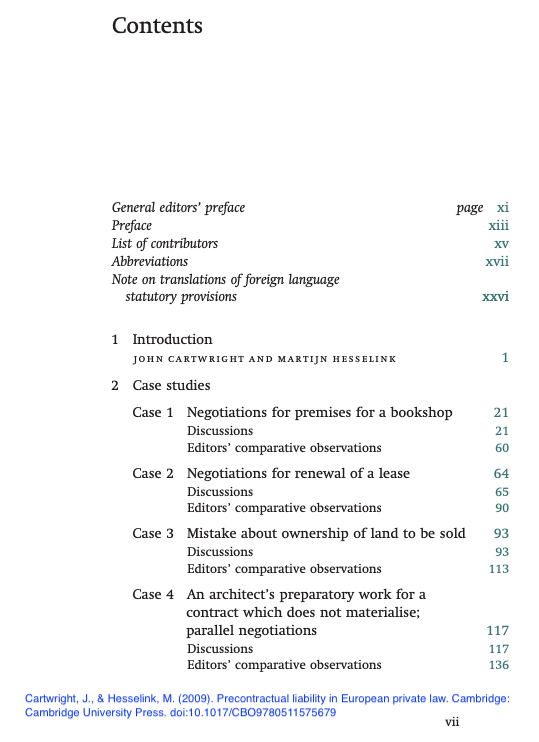 TABLE OF CONTENTS - LOT publications